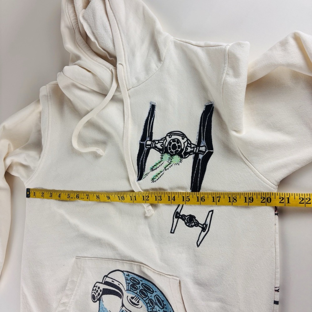 Star Wars Mens‎ Small Hoodie Disney 100 Years Target Exclusive Skywalker Cream - Picture 6 of 9